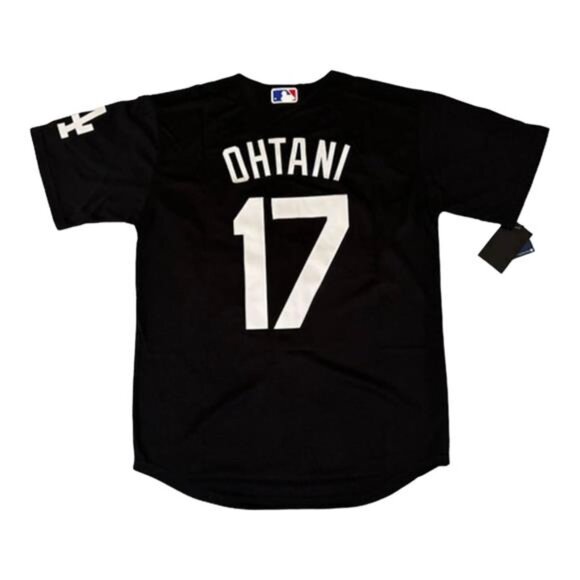 NWT Mens Dodgers Shohei Ohtani Black  Home Jersey - Picture 3 of 9